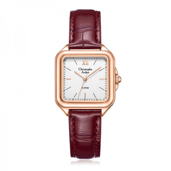 Christophe Arden CA 1003 Rosegold White Brown Leather Lady LHLRGSL